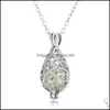 Pendentif Colliers Teardrop Openwork Huile Essentielle Collier Diffuseur En Gros Par Aromathérapie Bijoux Diffuseurs Métal Volcanique 254 DHC3S