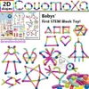 Blocs magnétique constructeur ensemble jouets pour enfants aimant bâton tige construction Montessori éducatif pour enfants garçon fille 230111