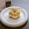 Płyty ceramiczne naczynie do gotowania nieregularne okrągłe podwójna warstwowa deser makaron stek talerz kuchnia