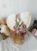 Impreza dostarcza duszpasterska lolita hat mori kwiat słomka koronkowa maska ​​herbata płaska koreańska proszkowa akcesoria do włosów