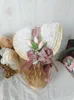 Feestbenodigdheden Pastorale lolita hoed mori bloemen rietje bonnet bonnet thee plat Koreaanse poeder cosplay haaraccessoires kerst