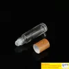5ml 10ml Essential Oil Rollon Bottles Clear Glass Roll On Perfume Bottle with Natural Bamboo Cap Stainless Steel Roller Ball