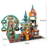 Blocs Marble Run Architecture Château Bâtiment Voiture Figurines Amis Enfants Jouets Éducatifs pour Garçons Cadeaux De Noël 230111