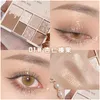 Ombretto 7 colori Glitter Eyeshadow Palette Shimmer Facile da indossare Ombre Tavolozza trucco per occhi Cosmetici da donna Drop Delivery Hea Dhcpt