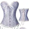 Taille buik shaper satijnen bot veter omhoog steampunk korset sexy bustier vrouwen overbust slanke struiken drop levering gezondheid schoonheid body dhkjz dhkjz