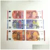 Andere feestelijke feestartikelen Bar Prop Faux Billet 10 20 50 100 200 500 Euro Film Fake Money Kinderspeelgoed Adt Game 100Pc Dhgarden Dhspp