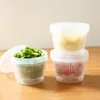 Storage Bottles Mini Reusable Fresh Produce Fruit Organizer Fridge Food Container Draining Crisper With Strainers