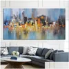Paintings Reliabli Art City Building Poster Scenery Pictures For Home Abstract Oil Painting On Canvas Wall Living Room Decoration Dr Dhtd2