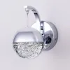 Lampada da parete Nordic Led Sconce Sfera rotonda in cristallo Lighit per camera da letto Comodino Soggiorno Illuminazione decorativa per interni Decorazioni per la casa