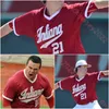 Indiana Hoosiers basebolltröja Tyler Cerny Devin Taylor Nick Mitchell Joey Brenczewski Bothwell Ty Connor Foley Brayden Risedorph Custom Indiana Jerseys