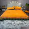 Bedding Sets Brand Designer Duvet Er Bed Sheet Pillowcases Set Fashion Comforter Ht1738 Drop Delivery Home Garden Textiles Supplies Dhijd