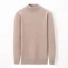 Men's Sweaters Men's Winter Classic Thick Warm Autumn Pullover Knitted Cashmere Wool Male Heavy Turtleneck Jumper Sweatercoat