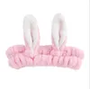 Girls Super Cute Elastic Hairband Rabbit Ears Headband Hair Band for Washing Face Makeup Shower df002