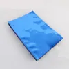 8x12см Blue Heat Seed Sacks Открытая верхняя часть алюминиевая фольга вакуумная пакетная сумка Mylar Пластиковая упаковочная сумка шоколад и пакет для хранения чая