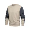 Sweats à capuche pour hommes Sweats à capuche Sweat-shirts pour hommes Grande taille Mode Patchwork Sweat-shirt Vêtements de sport pour hommes Pulls Hip Hop Streetwear Col rond Survêtement 230111