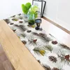 Table Cloth Pine Cone Merry Christams Printed Runner Christmas Decorations For Home Runners Wedding Party Modern Decor
