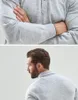 Erkekler Gömlek Brunello Cucinelli Kaşmir Uzun Kollu Sıras Süveteri Düz Renk İş Gündelik Pullover