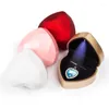Sacchetti per gioielli Custodia per imballaggio con pendente a forma di cuore, a forma di cuore, con luce unica a LED