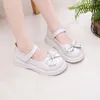 Flat Shoes Princess Elegant School For Lights Girl Kid Dress Fashion Crystal Bow Children'S Show Autumn Leather Sneakers 8