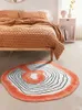 Mattor Nordiskt orange sovrum matta oregelbundet mjukt sängplats matta tjockt fönster anti-lysande golvmatta flicka rum levande