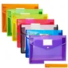 الإيداع مستلزمات ملف A4 Plastic File Wallet Enveloping Filder Folder Folder منظم الوثيقة الجيب Pocking Accordion Pouch Dhgarden DHJWH