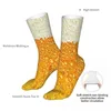 Men's Socks Beer Foam Sock Men Women Polyester Stockings Customizable Design