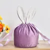 9 Colors Velvet Easter Bunny Bag Hot Selling Monogram Easter Gift Bag Blank Sublimation Bag for Kids Easter 0106 FY2673