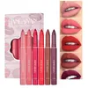 Lipstick Handaiyan 6st Set Lipsliner Lipsticks Pen Lip Crayon Roting and Cutting Dualuse Matter Waterresistant Longlasting Makeu U Dhzay