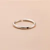 Pierścienie klastra La Monada Rozmiar 52-57 mm serce 925 Srebro dla kobiet proste otwarty palec retro obrączka ślubna