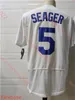 College Baseball Wears Mens Cousu 5 Corey Seager Baseball Jersey 6 Trea Turner 35 Cody Bellinger Maillots