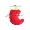 Dog Toys Tuggar Chili Pepper Plush Biteresistant Pet Puppy Cat Vocal Tooth Cleaning Dogs Chewing Training Toy Teddy Husky T Dhgarden Dhazt