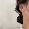 Boucles d'oreilles Charmes Clip couleur argentée pour les filles Empêchez les bijoux allergiques All-Match Pearl Perle Cartilage Earcuff sans percé