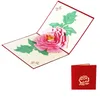 Gratulationskort Handikraft 3D Up Peony F￶delsedag Valentine Flower Mother Day Christmas Invitation Card Drop Delivery Home Garden Festi DHCON