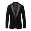 Ternos masculinos Blazers Trend Trend Velvet Groom Tuxedo Slim Fit Wedding Party Business Casual Sone Jacket Banquete Single Casal 230111