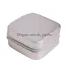 Box de cajas de joyas Peque￱o organizador impermeable con soporte de cuero Mirror PU Case de viaje de doble capa para aretes Dhgarden Dhqst