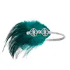 Clip per capelli 20s Great Gatsby Party Costume Flaccello Flacciglia Collana Pearl Glove degli accessori del copricapo anni '20 Set per le donne