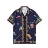 Camisas casuais masculinas conjunto de camisas e shorts masculinos novo verão casual estampado camisa havaiana Homme curto masculino estampado conjuntos de terno plus size M-3XL