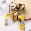 Other Fashion Accessories Womens Pearl Pendant Loop Hair Tie Bowknot Ring Ladies Colorf Rope Drop Delivery Dhsfe