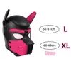 Party Masks XL Code Märke Öka stor storlek Puppy Cosplay vadderad gummi fl huvudhuvmask med öron för män kvinnor hund roll play dr dhjri