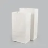 Emballage cadeau 100 pcs/lot brun blanc Kraft papier gâteau sacs boîte emballage alimentaire bijoux pain bonbons fête pour Boutique Cookie