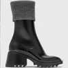 Sapato de plataforma de moda Betty Rain Boots Botas de gorjeta de borracha Botas de grife de gabinete água de salto alto Rainning Betty PVC Shoe Multi-Color No237