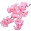 Flores decorativas 2023 Simulação Cherry Blossom Branch Flor artificial EL Decoração de casamentos Decoração de festa de festa Parede