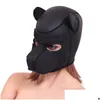 Party Masks Cosplay Role Play Dog Mask Fl Head With Ears Erotic Sexy Club Drop Delivery Home Garden Festive Supplies Dhe14