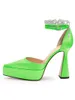 Kl￤dskor sandaler kvinnors h￤stsko h￤l sandaler 2022 helt ny spetsig t￥ h￶g h￤l romersk skor fast f￤rg strass kedja sandaler rosa gul 0111