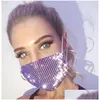 Feestmaskers 23 kleuren diamant masker colorf mesh bling strass raster net net wasbare sexy holle drop levering home tuin feestelijk supply dhvoz