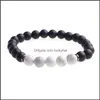 Beaded Natural Stone Bracelet Men And Women Cure Aura Gem Fashion Designer Gift Birthday Drop Delivery Jewelry Bracelets Dhkpd