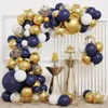 Andra dekorativa klistermärken Födelsedag Navy Blue Balloon Garland Arch Happy Wedding Party Decorations Baby Shower Kids Confetti Baloon Supplies 230110