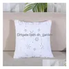 Pillow Case Sequin Throw Christmas Snowflakes 5 Colors Plush Decorative Cushion Er For Couch Bed Living Room Car Drop Delive Dhgarden Dhtuh