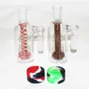 6 Style Hookahs 14 mm szklane łapacze odzyskania z miskami kwarcowe Bangers 45 90 stopni Pyrex Bubbler Adapterów do łapacza do bongs