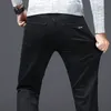 Jeans para hombres Invierno Polar grueso para hombres fríos Cálido Slim Elasticidad Flaco Negro Moda Pantalones casuales Pantalones 230111